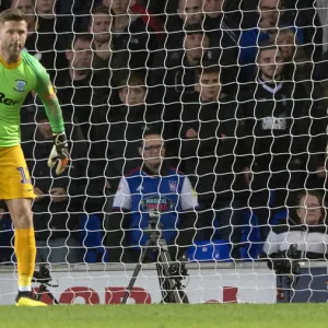 Paul Gallagher In Goal At Ipswich Town