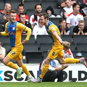 Paul Gallagher Scores First Goal for Preston North End in Milton Keynes Dons Championship Match