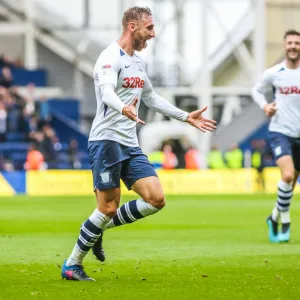 PB, PNE v Wigan Athletic, Home Kit, Louis Moult Goal Celebration (2)