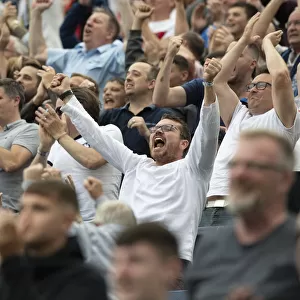 PNE Fans Euphoria: Celebrating the Lead Against Bolton Wanderers at Deepdale (2018/19)