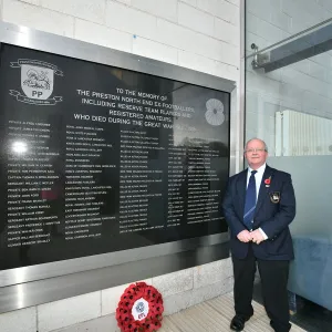 PNE Historian Unveils New Permanent Memorial At Deepdale