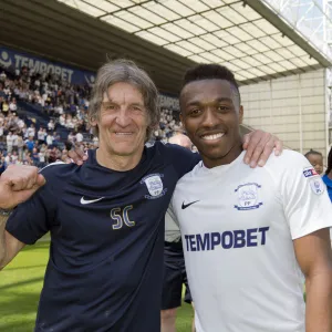 PNE v Burton Albion, Steve Cowell and Darnell Fisher