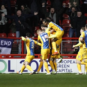 Preston North End Celebrate First Goal in Sky Bet Championship Match Against Bristol City