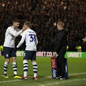 Preston North End: Ethan Walker and Paul Gallagher Battle Aston Villa in SkyBet Championship Clash at Deepdale (29th December 2018)