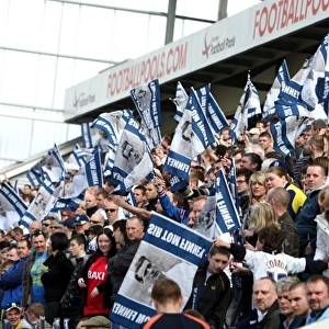 Preston North End Fans Honor Sir Tom Finney with Flags at Preston North End vs Blackpool (2009) Championship Match