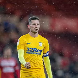 Preston North End's Alan Browne in Action against Middlesbrough in SkyBet Championship (1st October 2019)