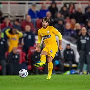 Preston North End's Ben Pearson in Action against Middlesbrough in SkyBet Championship (October 1, 2019)