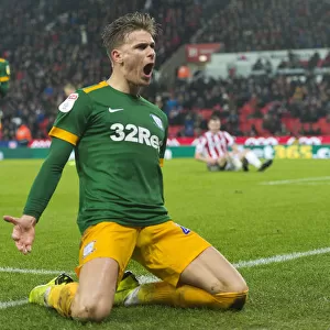 Preston North End's Brad Potts Scores Thrilling Goal Against Stoke City in SkyBet Championship (26th January 2019)