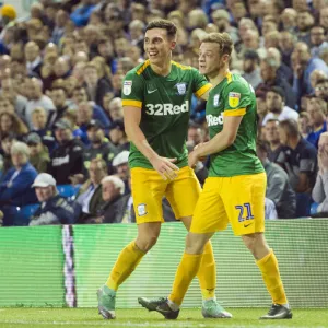 Preston North End's Brandon Barker and Josh Earl Radiate in Green during Carabao Cup Clash against Leeds United (August 28, 2018)