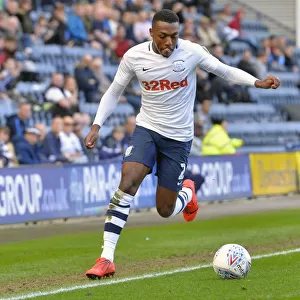 Preston North End's Darnell Fisher in Action Against Sheffield United, SkyBet Championship, 6th April 2019