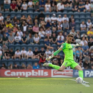Retro Day at Deepdale: Preston North End's Declan Rudd in Action vs Ipswich Town (SkyBet Championship, April 19, 2019)