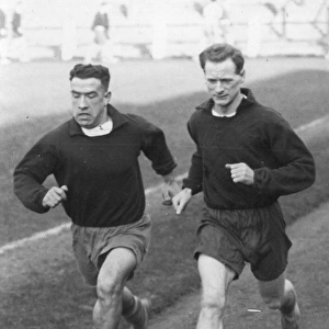 Sir Tom Finney and Willie Cunningham Warm Up