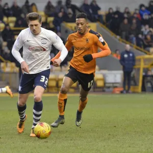 2015/16 Season Framed Print Collection: Wolves v PNE, Saturday 13th February 2016, SkyBet Championship