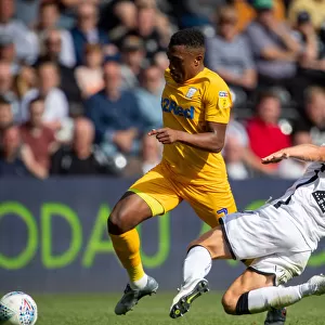 SkyBet Championship: Darnell Fisher in Action for Preston North End vs. Swansea City