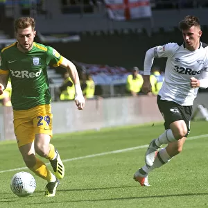 Tom Barkhuizen in Action: Derby County vs. Preston North End, August 2018