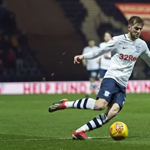 Tom Barkhuizen On The Ball At Deepdale