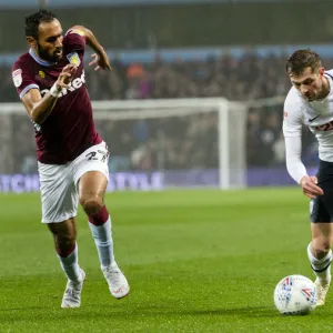 Tom Barkhuizen Takes On Aston Villa Player