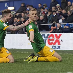 Triumphant Moment: Stockley and Maguire's Goal Celebration in QPR vs PNE SkyBet Championship Clash (19/01/2019)