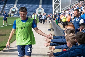 Deepdale Collection: Adam O Reilly Greets Young PNE Fans