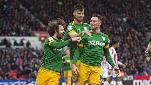 Andrew Hughes Collection: Alan Browne's Thrilling Goal: Preston North End's Victory Over Stoke City, SkyBet Championship