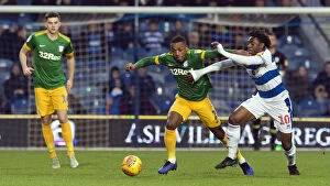 Skybet Championship Collection: Darnell Fisher Scores: Preston North End Triumphs at Loftus Road in SkyBet Championship Battle