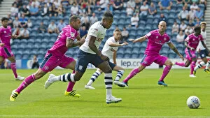 Images Dated 4th August 2018: Darnell Fisher Takes On QPR Defence