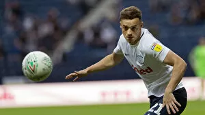 PNE v Morecambe, Tuesday 14th August 2018 Collection: Eyes On The Ball For Brandon Barker