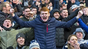 Skybet Championship Collection: Fans in Action: Preston North End vs Blackburn Rovers at Ewood Park, SkyBet Championship 2018/19