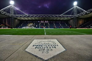Football Collection: Floodlights Shine Down On Deepdale