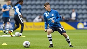 PNE v Morecambe, Tuesday 14th August 2018 Collection: Pitch Warm Up For Adam O Reilly