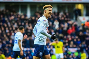 Skybet Championship Collection: Robinson Is All Smiles During The Lancashire Derby