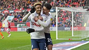 Images Dated 10th November 2018: Robinson And Maguire Celebrate Goal At Ashton Gate
