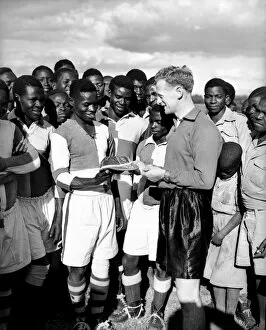 Sir Tom Finney Collection: Soccer - Tom Finney Tours Northern Rhodesia